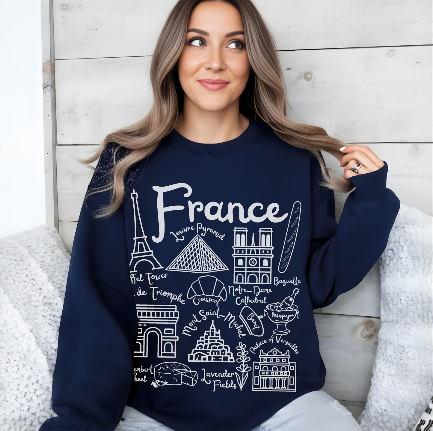 France Landmarks Sweatshirt