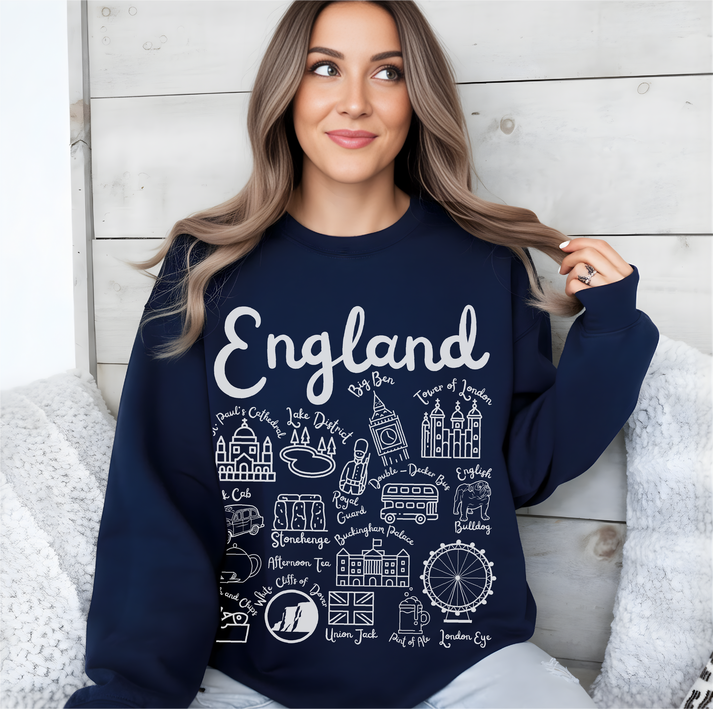England Landmarks Sweatshirt