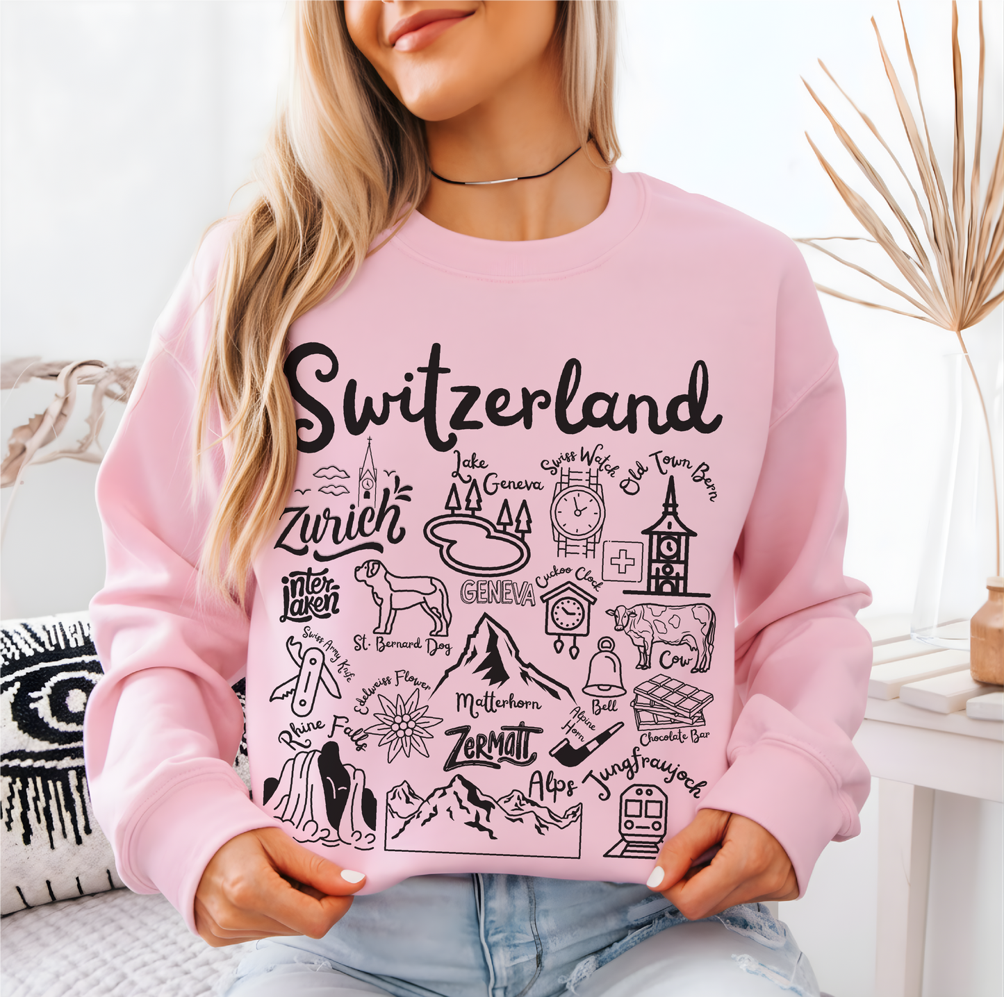 Switzerland Landmarks Sweatshirt