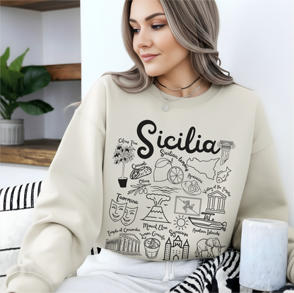 Sicilia Landmarks Sweatshirt