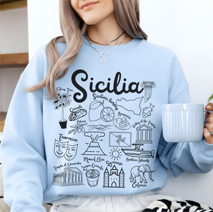Sicilia Landmarks Sweatshirt