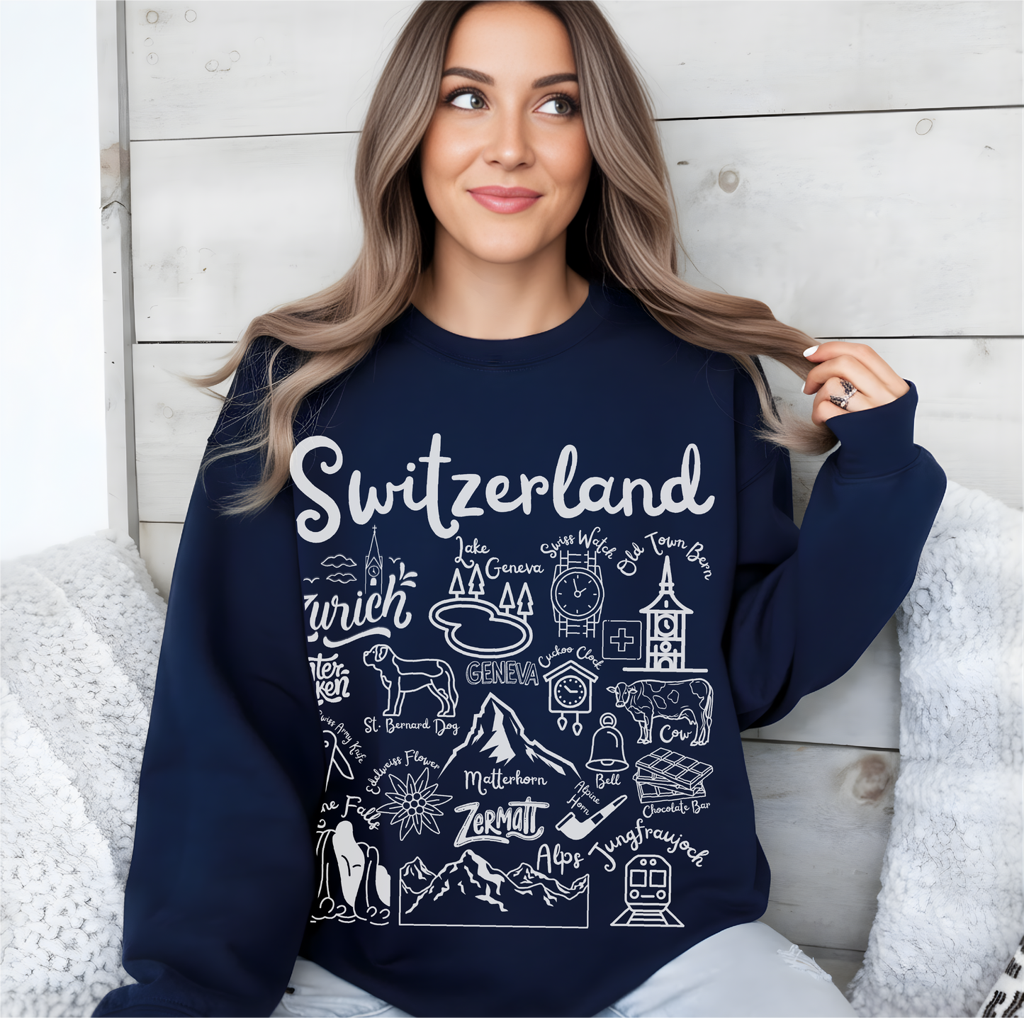 Switzerland Landmarks Sweatshirt