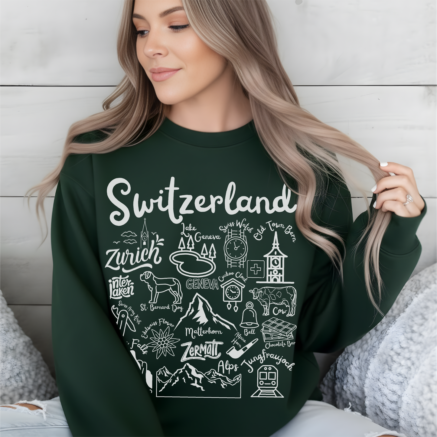 Switzerland Landmarks Sweatshirt