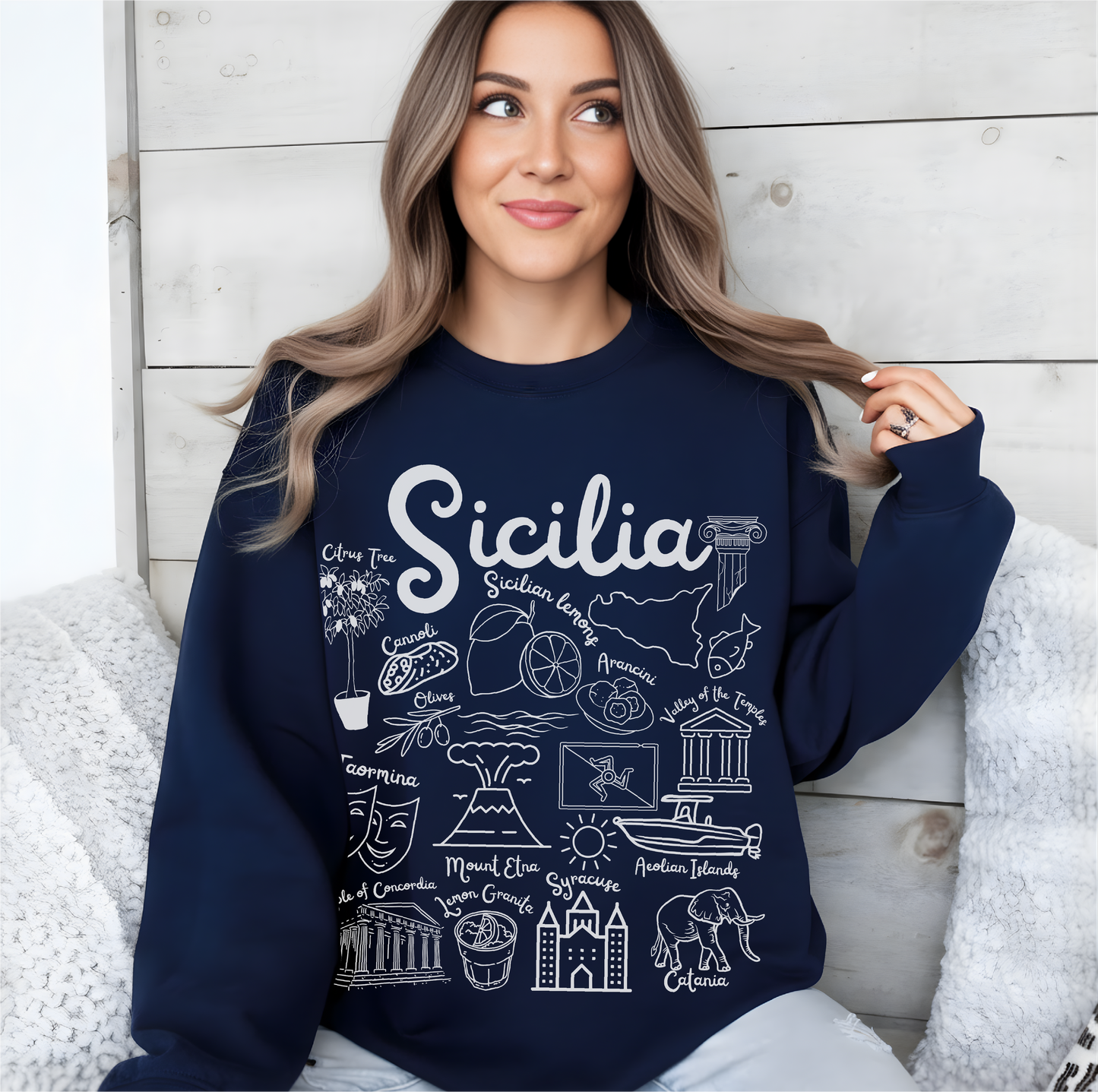 Sicilia Landmarks Sweatshirt