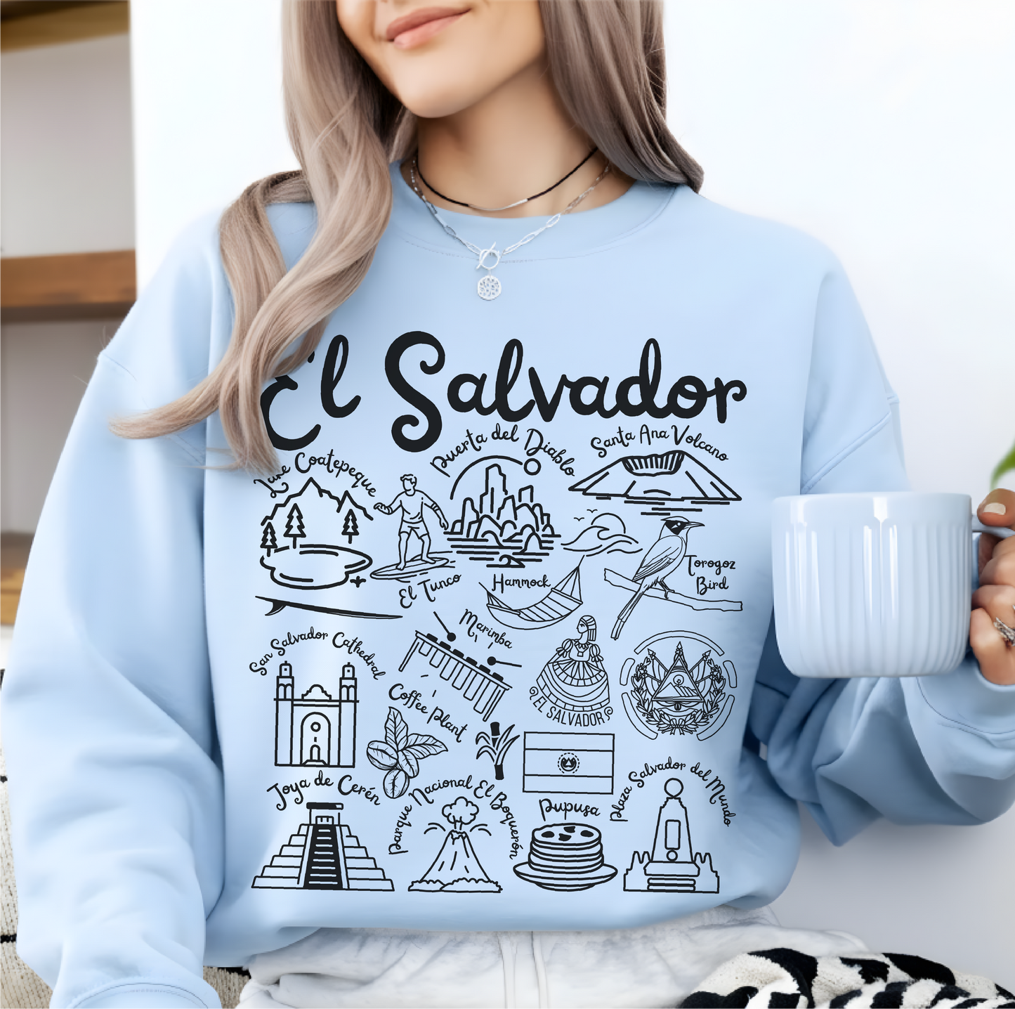 El Salvador  Landmarks Sweatshirt