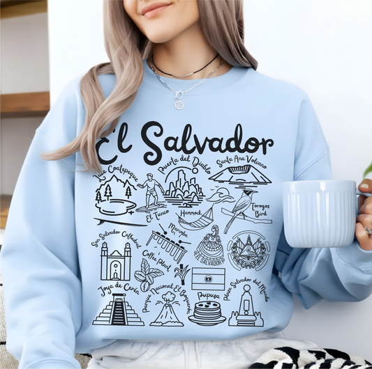 El Salvador  Landmarks Sweatshirt