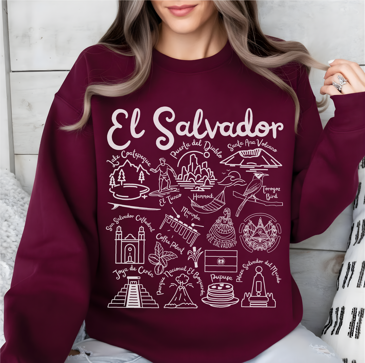 El Salvador  Landmarks Sweatshirt