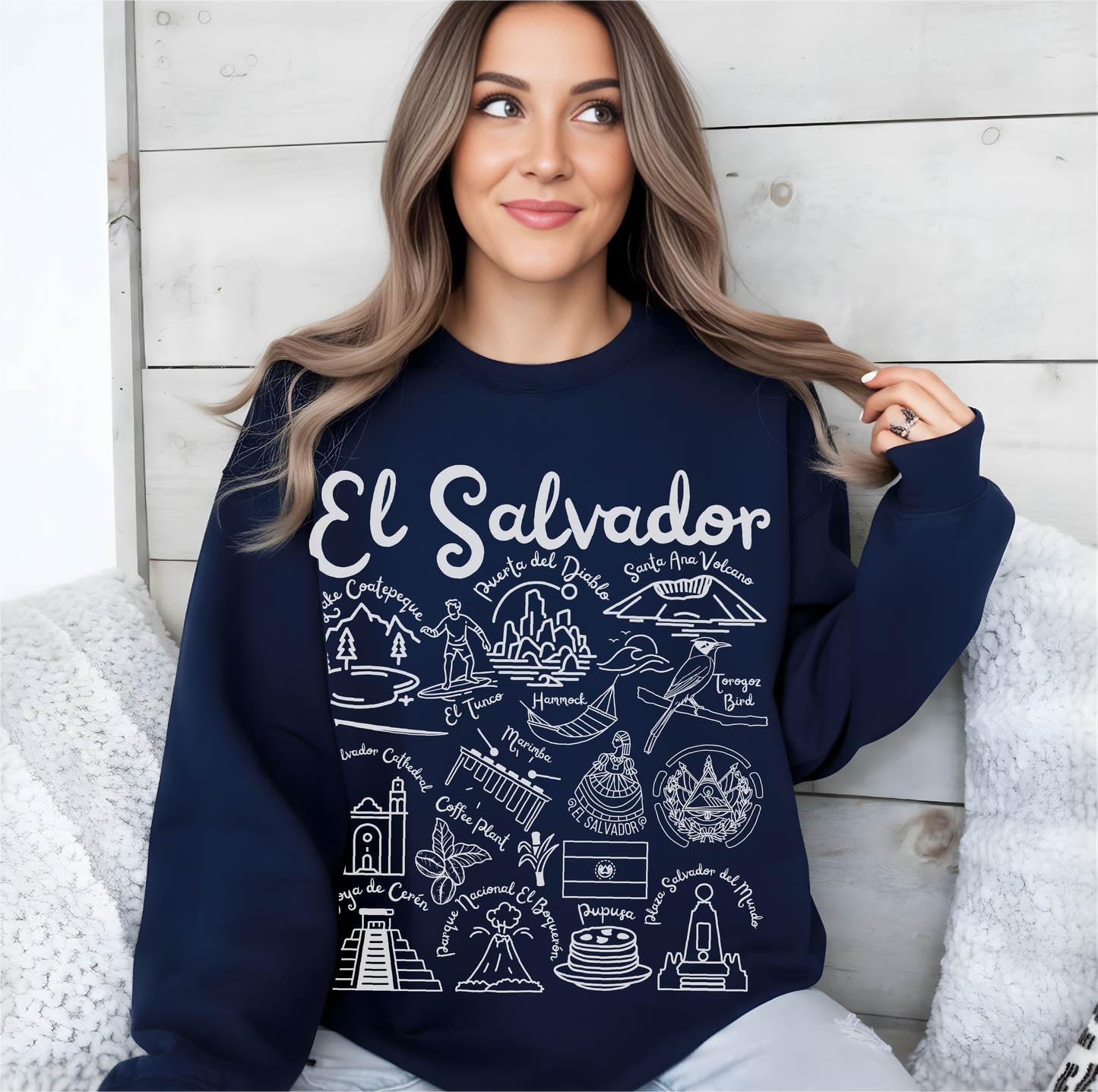 El Salvador  Landmarks Sweatshirt