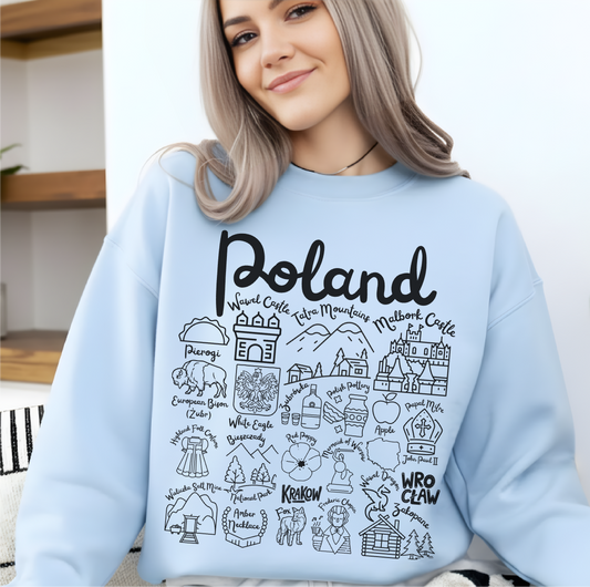 Poland Landmarks Sweatshirt