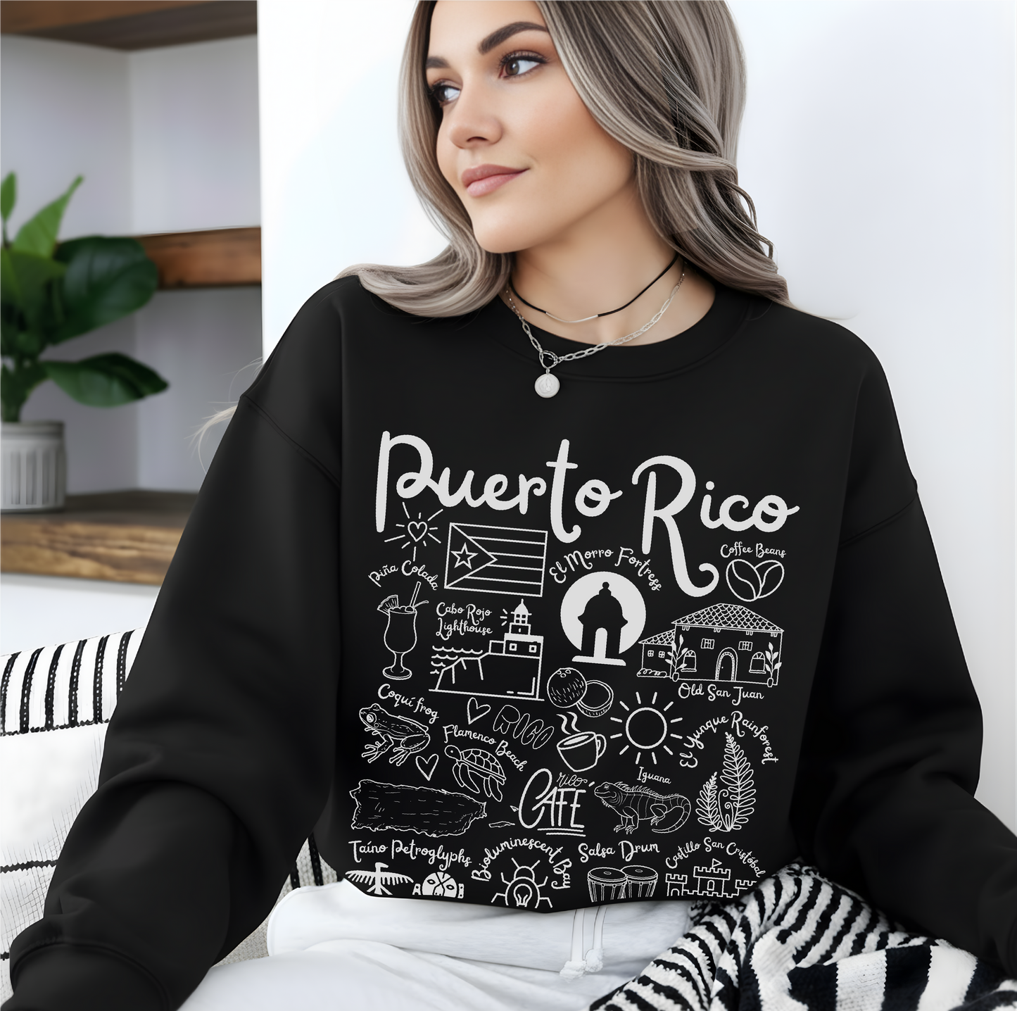 Puerto Rico  Landmarks Sweatshirt