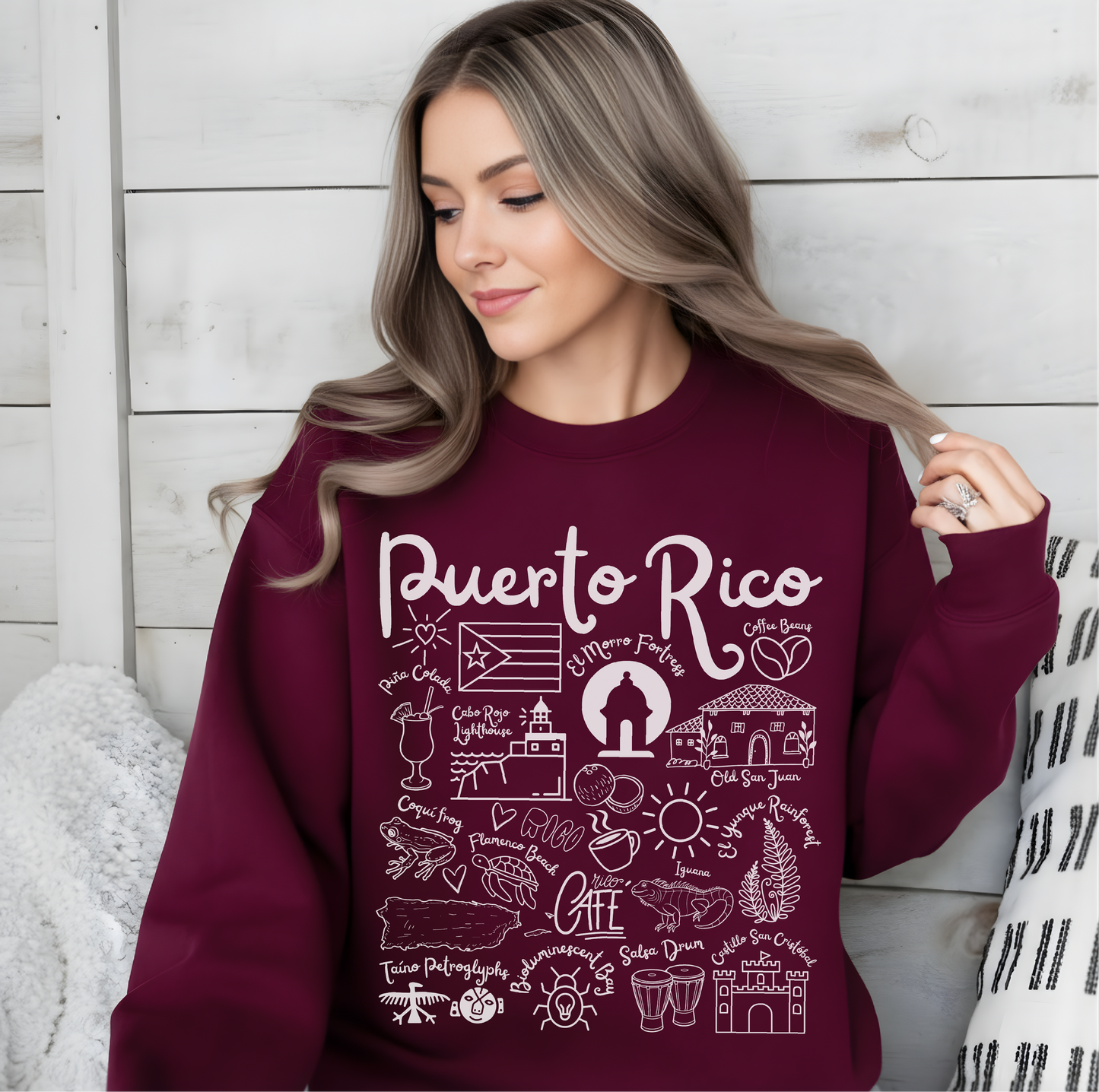 Puerto Rico  Landmarks Sweatshirt