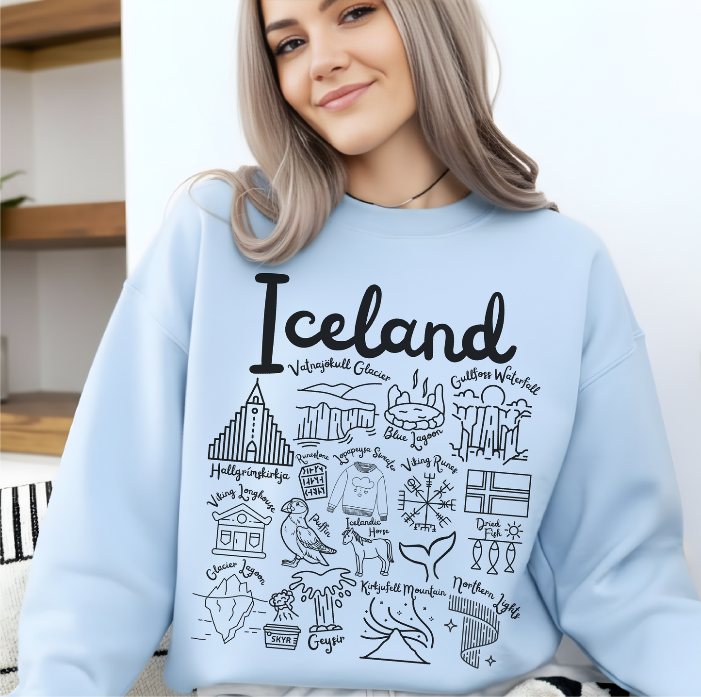Iceland Landmarks Sweatshirt
