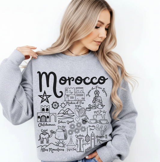 Morocco Landmarks Sweatshirt