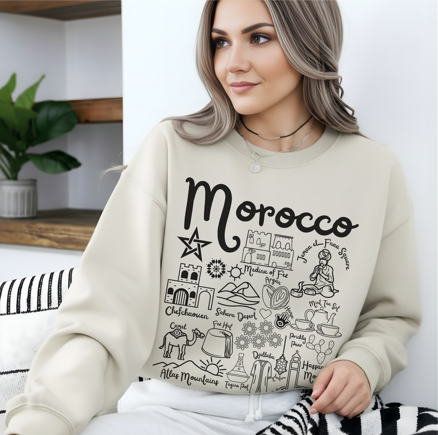 Morocco Landmarks Sweatshirt