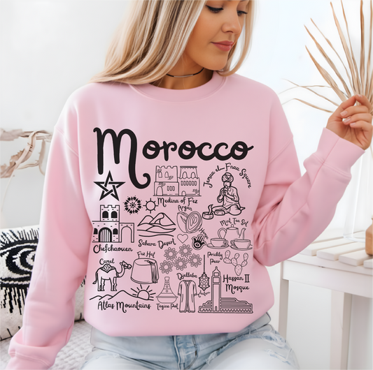 Morocco Landmarks Sweatshirt