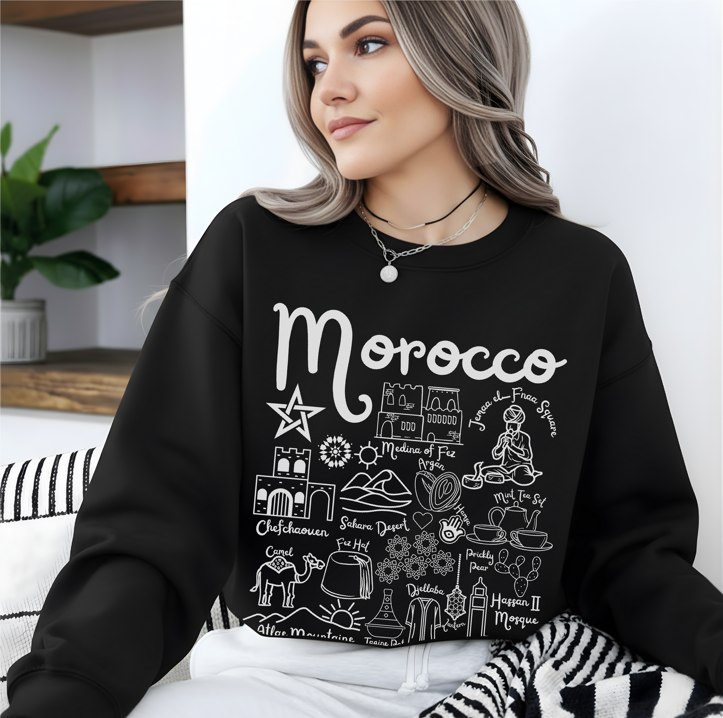 Morocco Landmarks Sweatshirt