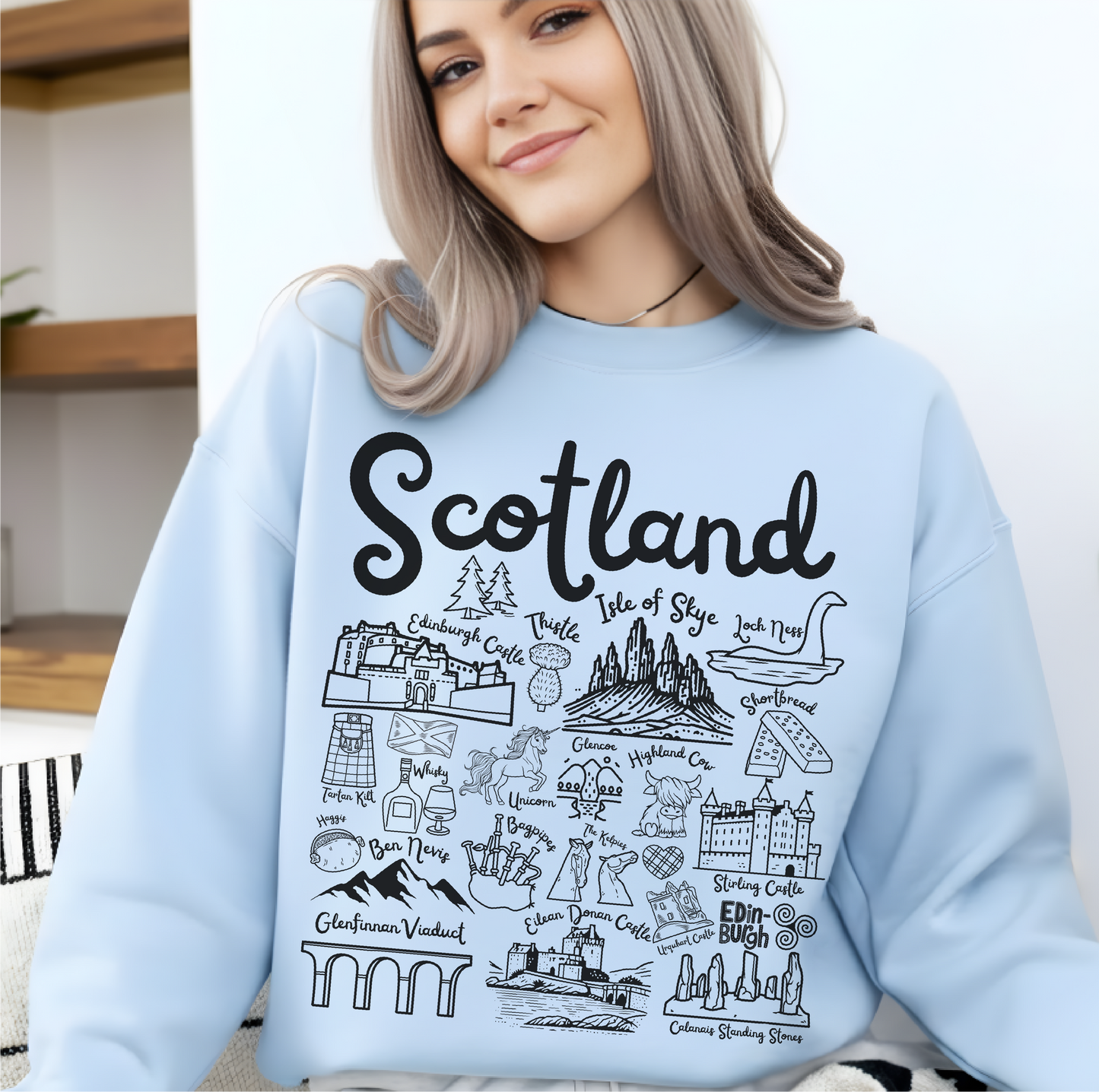 Scotland Landmarks Sweatshirt