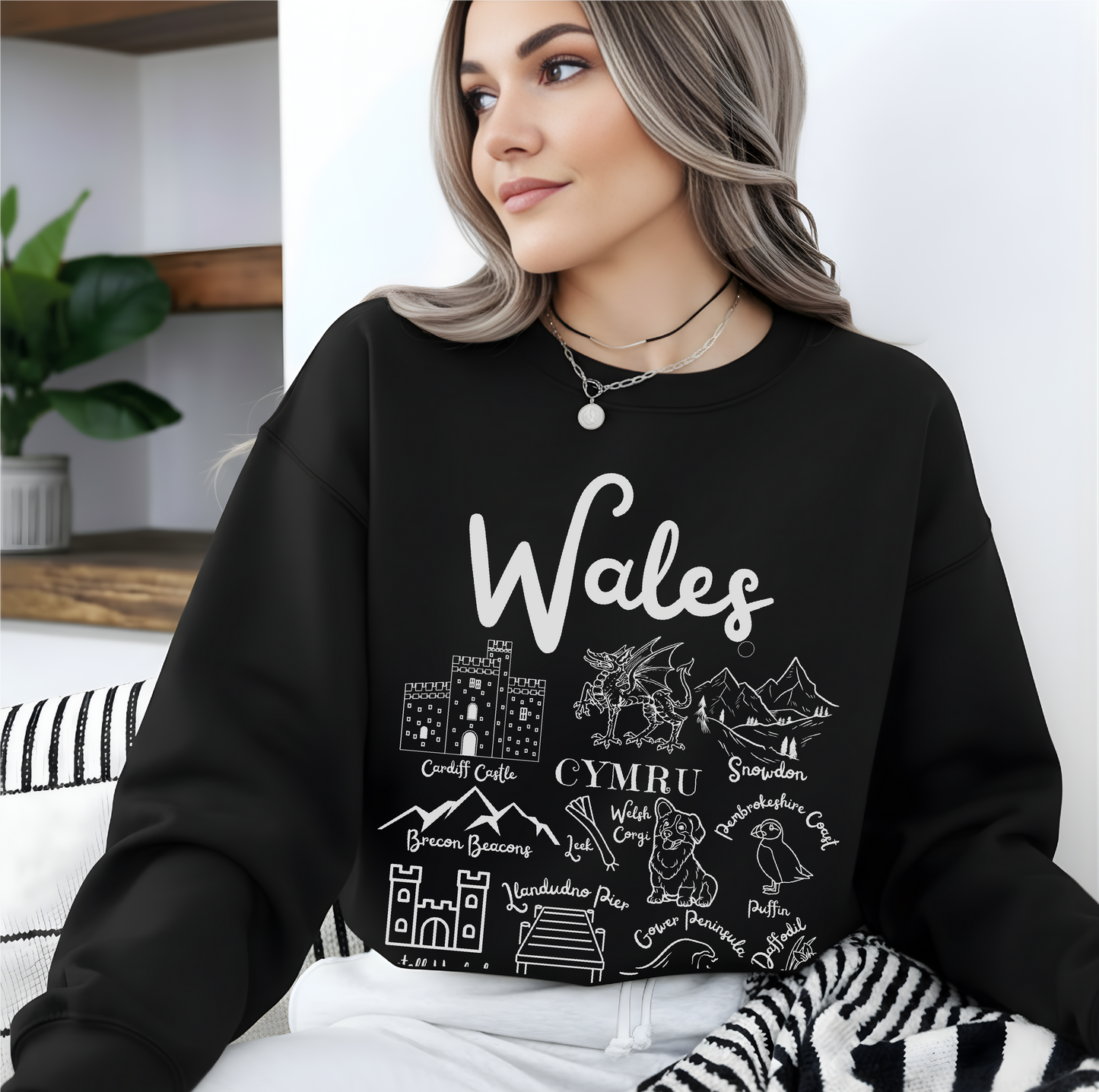 Wales Landmarks Sweatshirt