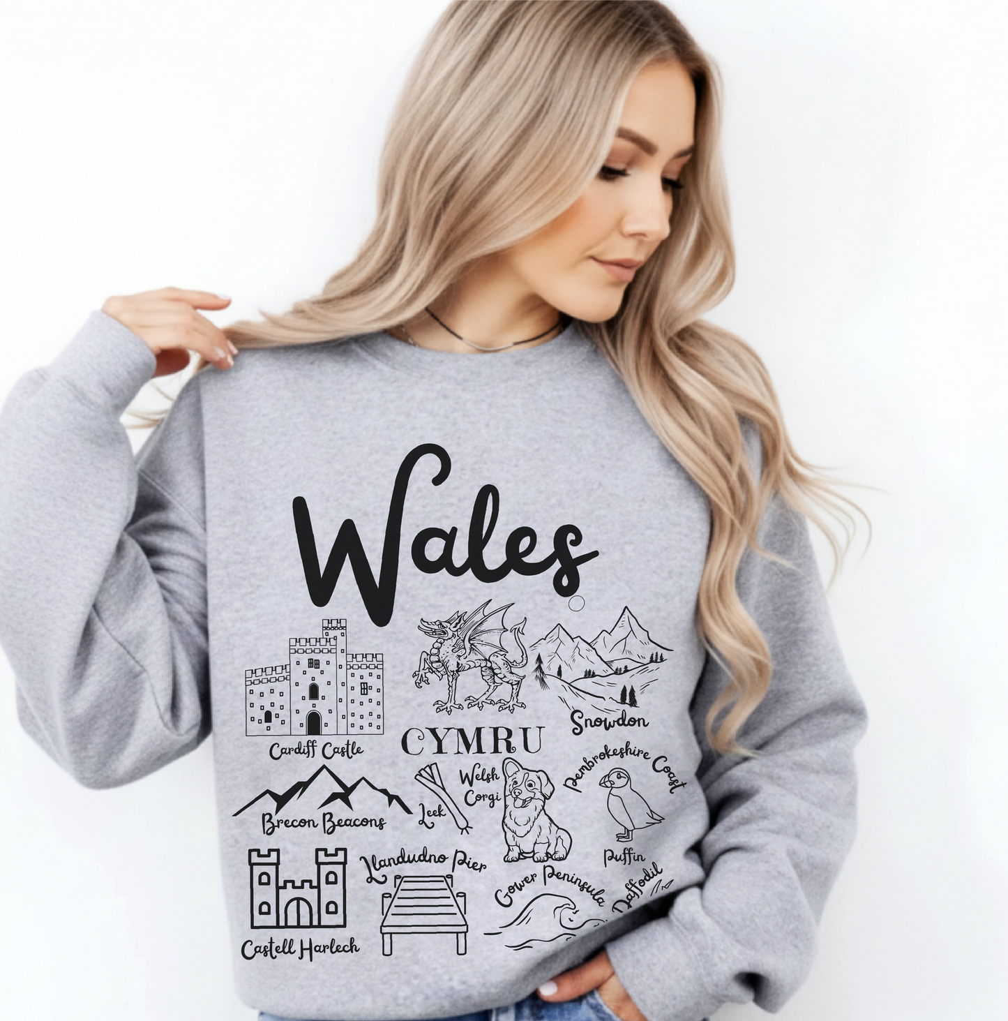 Wales Landmarks Sweatshirt