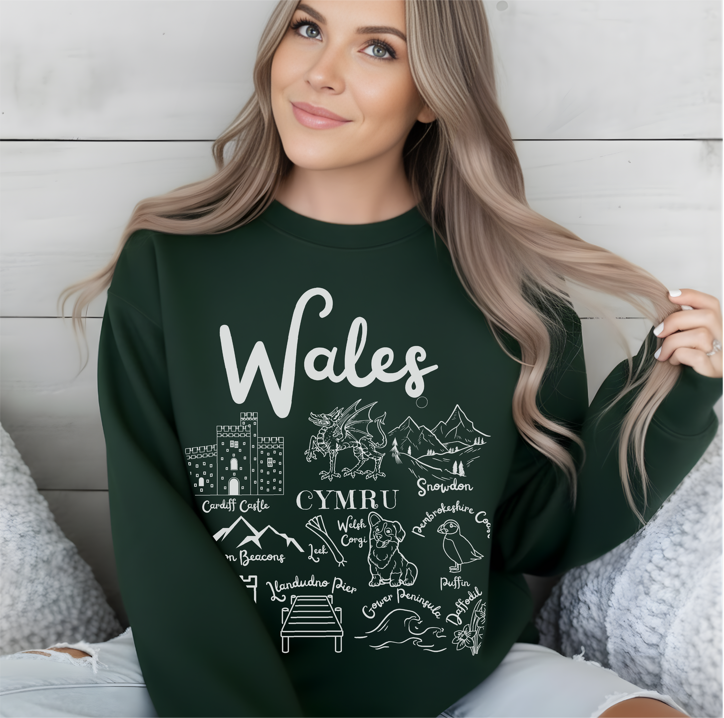Wales Landmarks Sweatshirt
