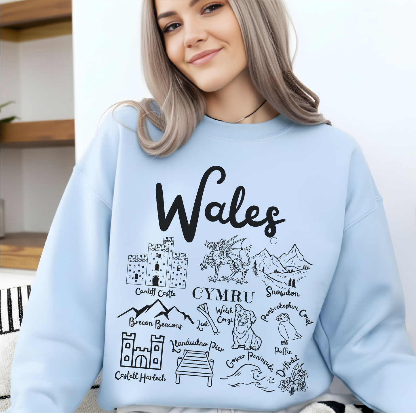 Wales Landmarks Sweatshirt