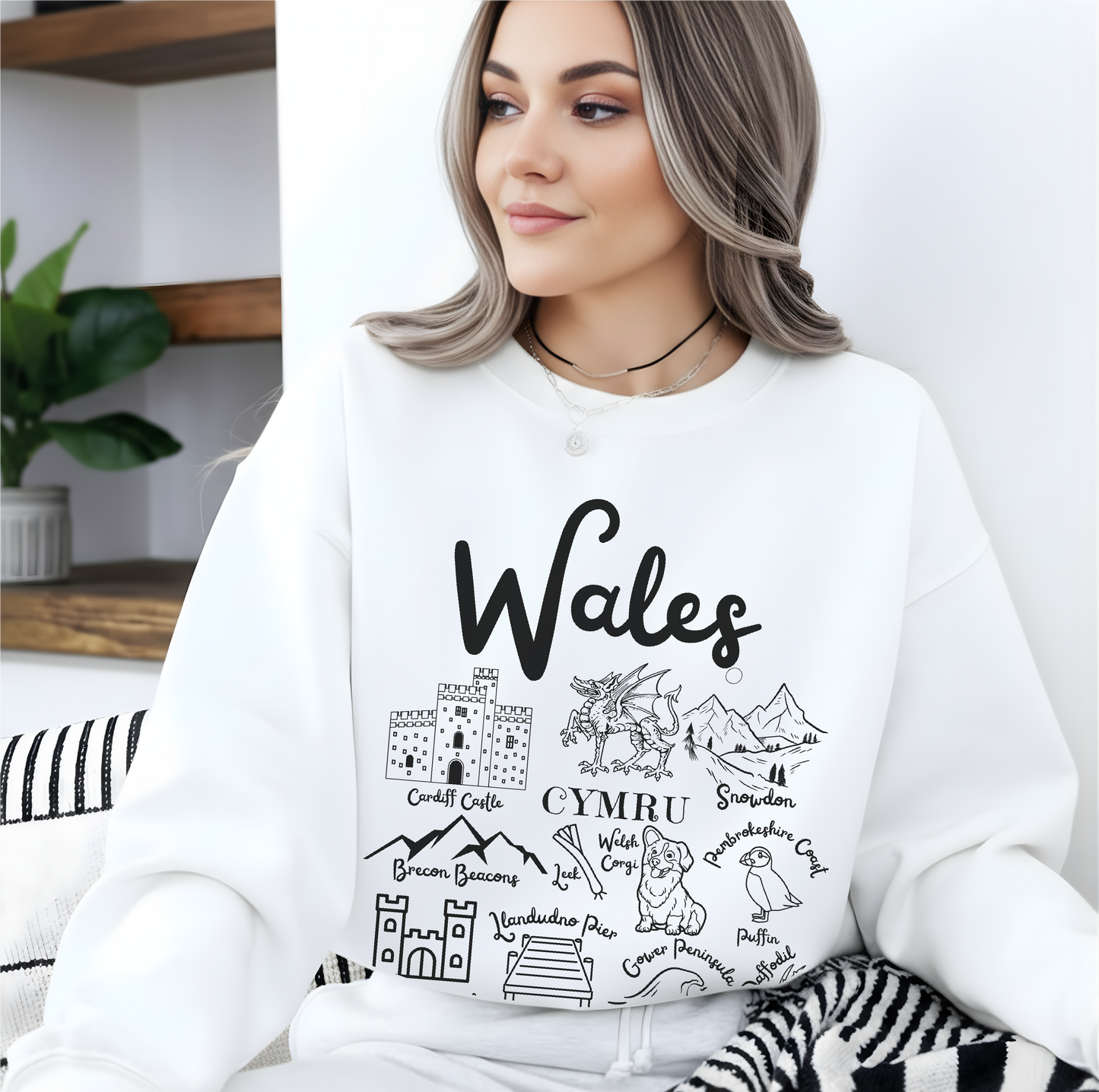 Wales Landmarks Sweatshirt