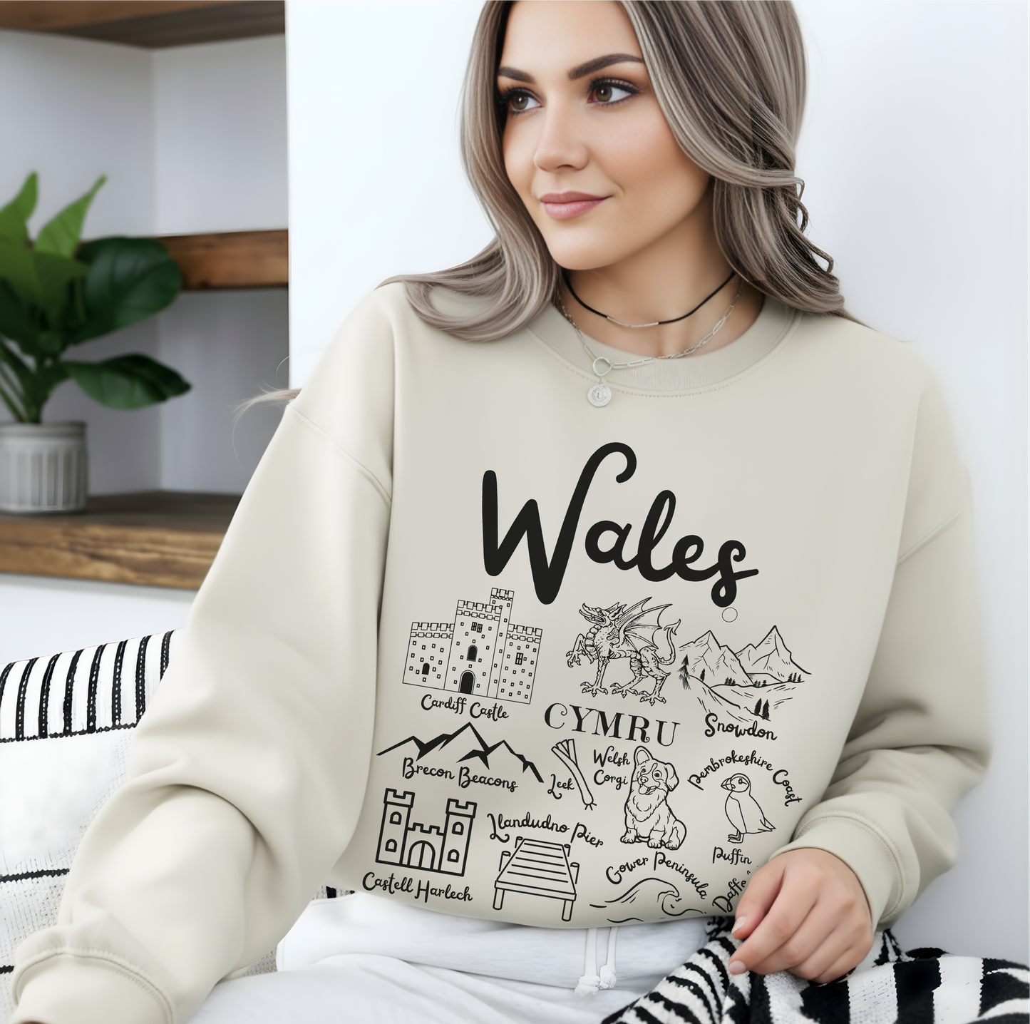 Wales Landmarks Sweatshirt