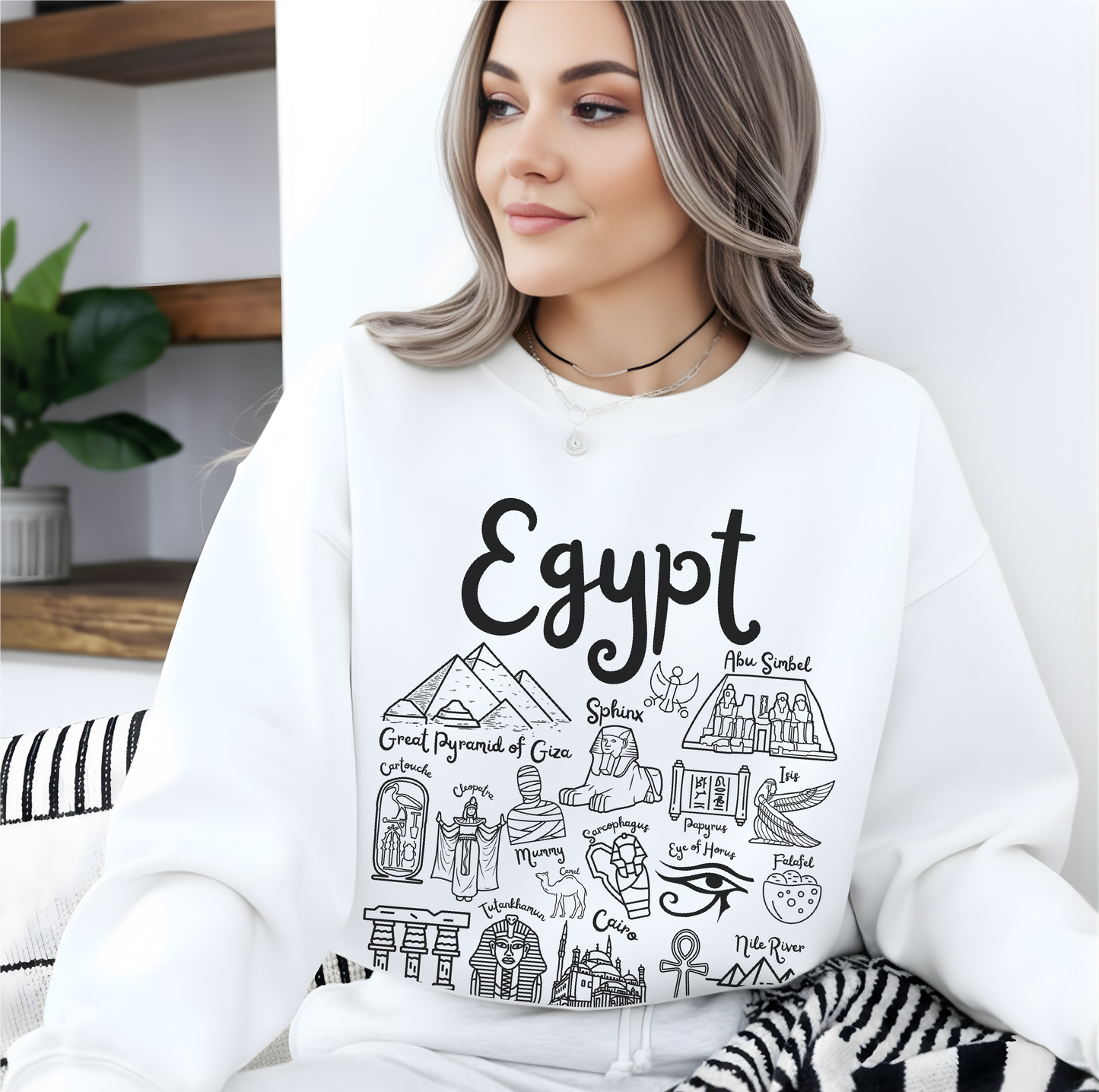 Egypt Landmarks Sweatshirt
