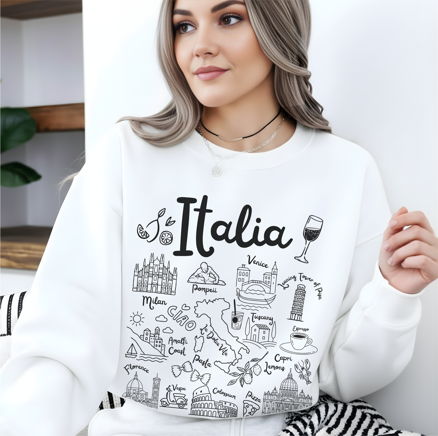 Italia  Landmarks Sweatshirt