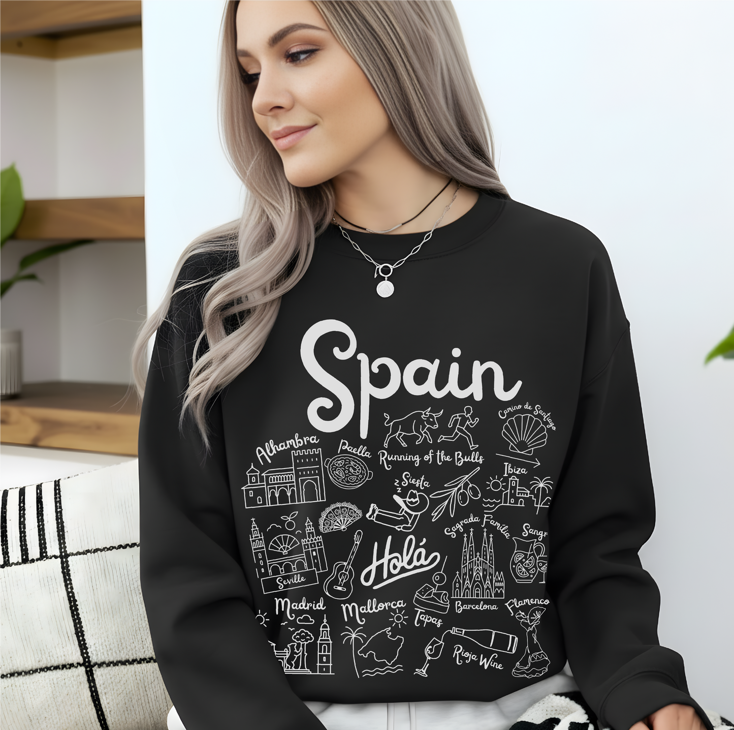 Spain Landmarks Sweatshirt