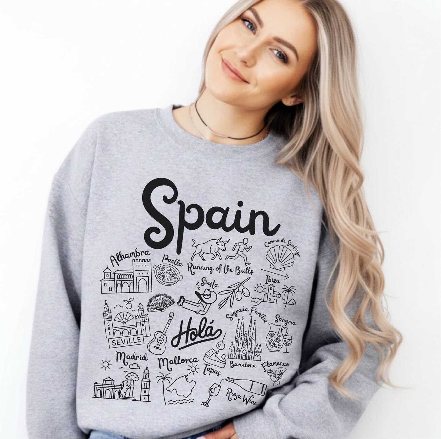 Spain Landmarks Sweatshirt