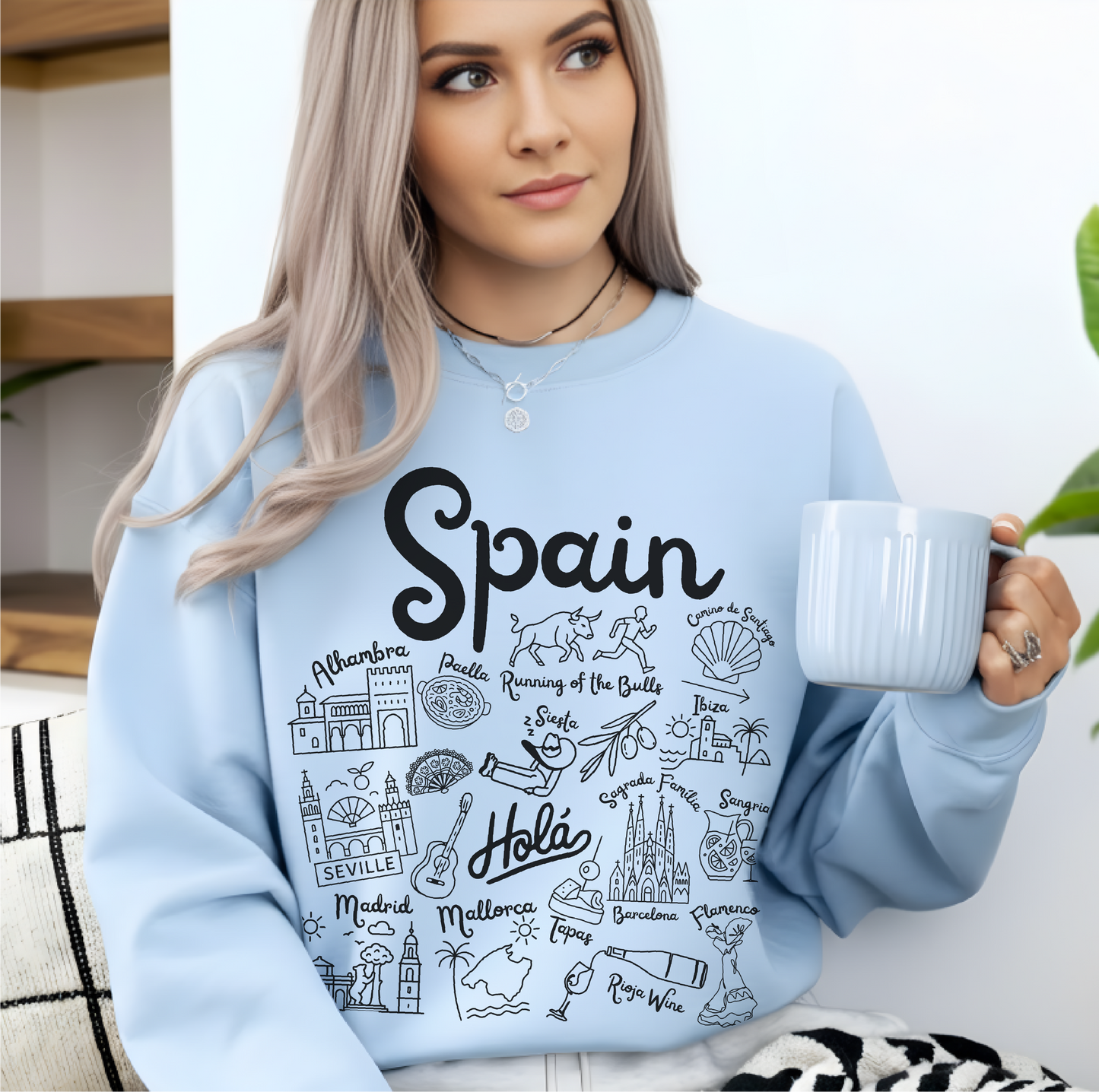Spain Landmarks Sweatshirt
