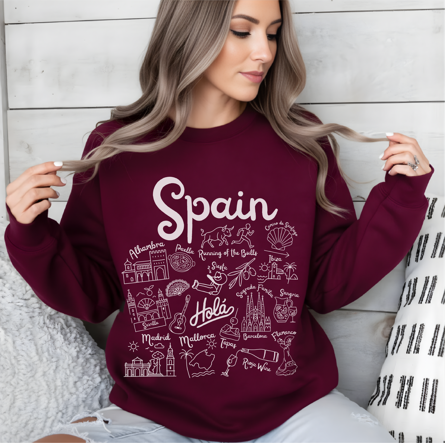 Spain Landmarks Sweatshirt