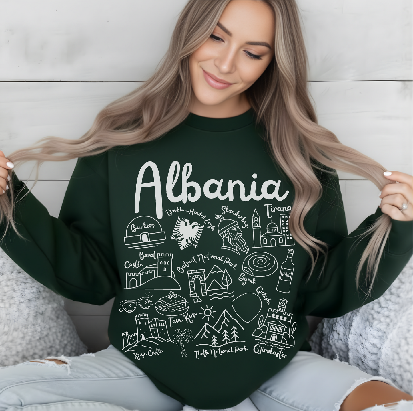 Albania Landmarks Sweatshirt