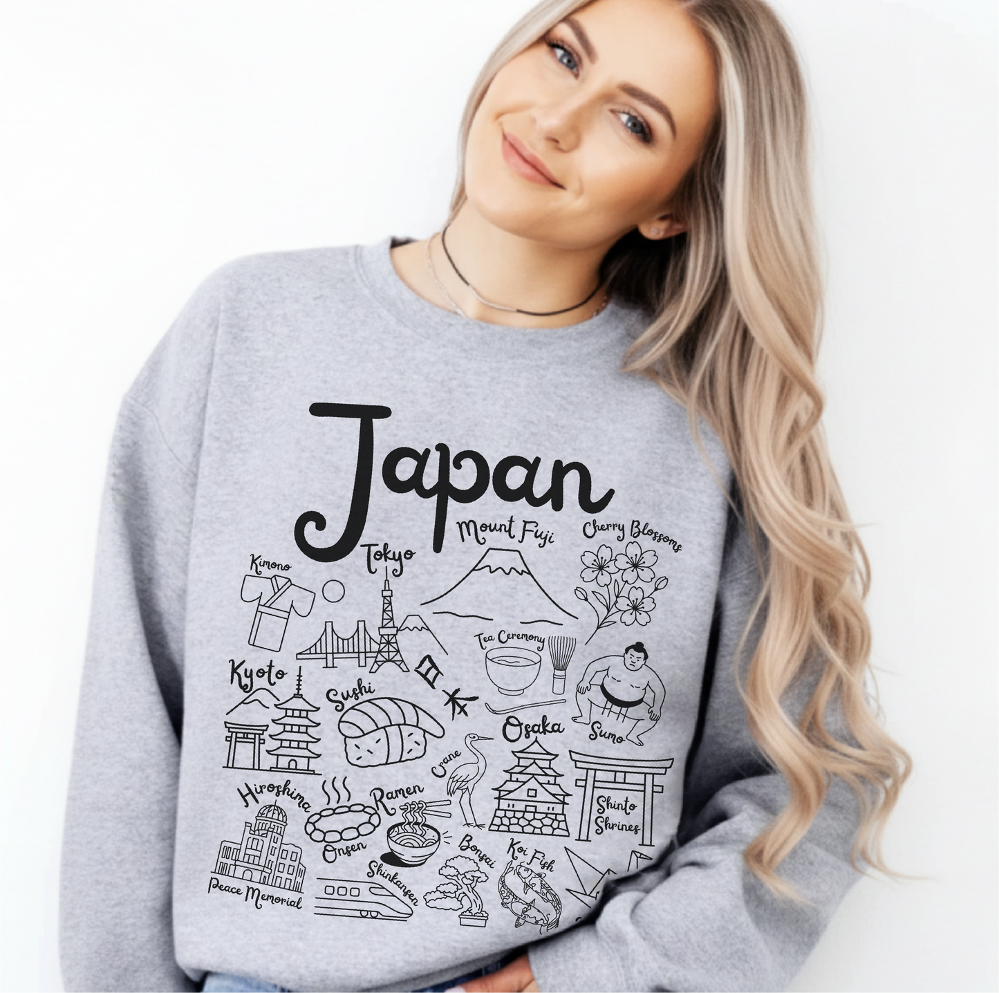 Japan Landmarks Sweatshirt