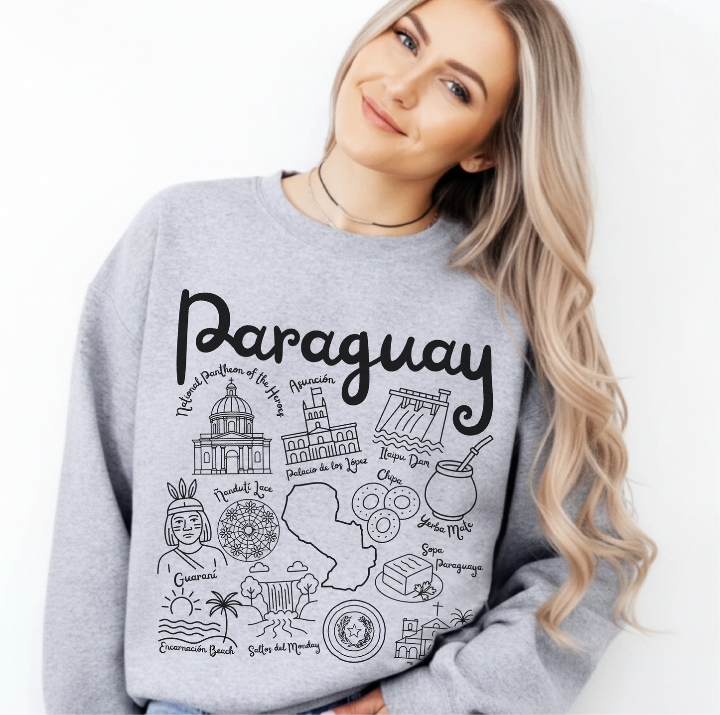 Paraguay Landmarks Sweatshirt