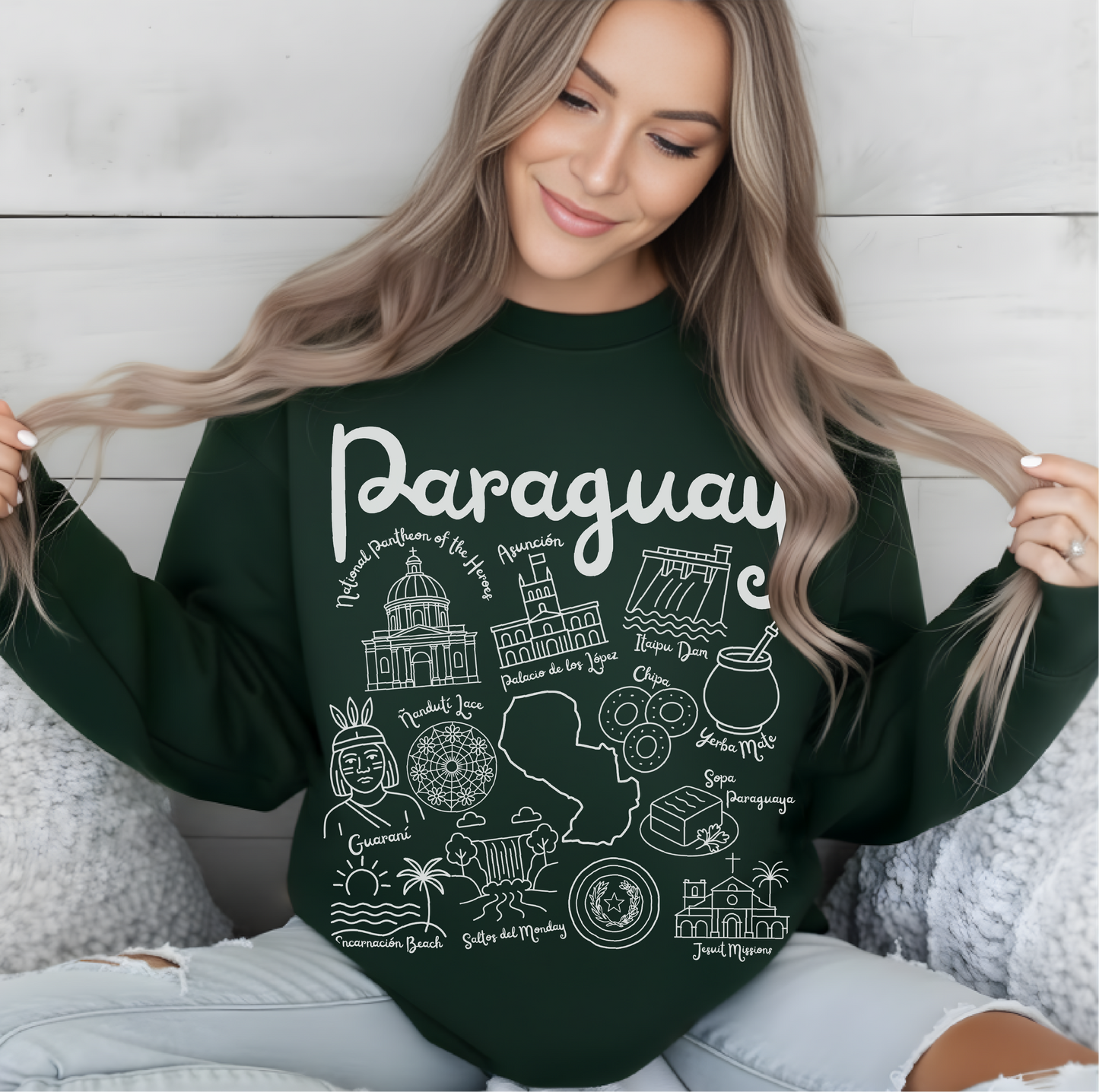 Paraguay Landmarks Sweatshirt