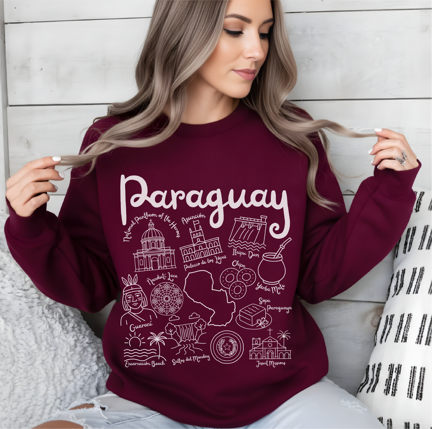 Paraguay Landmarks Sweatshirt