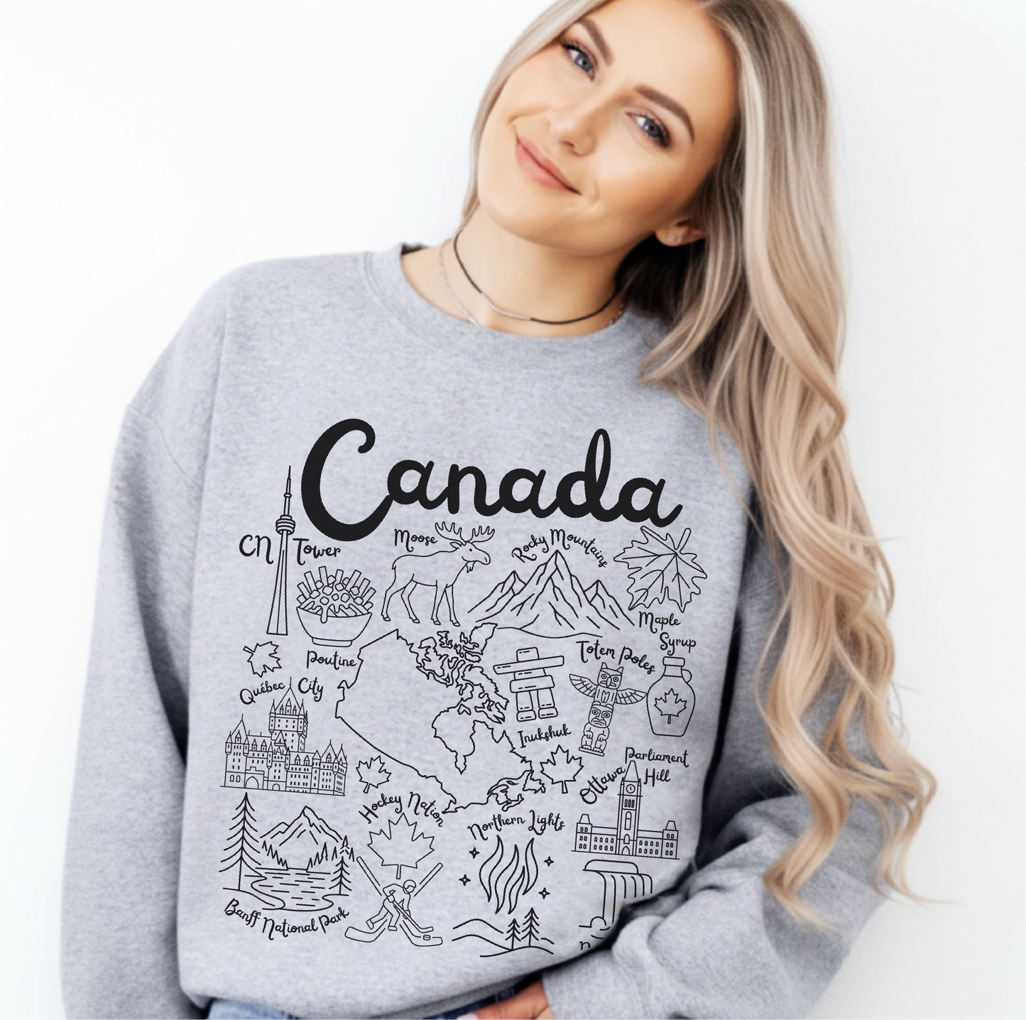 Canada Landmarks Sweatshirt