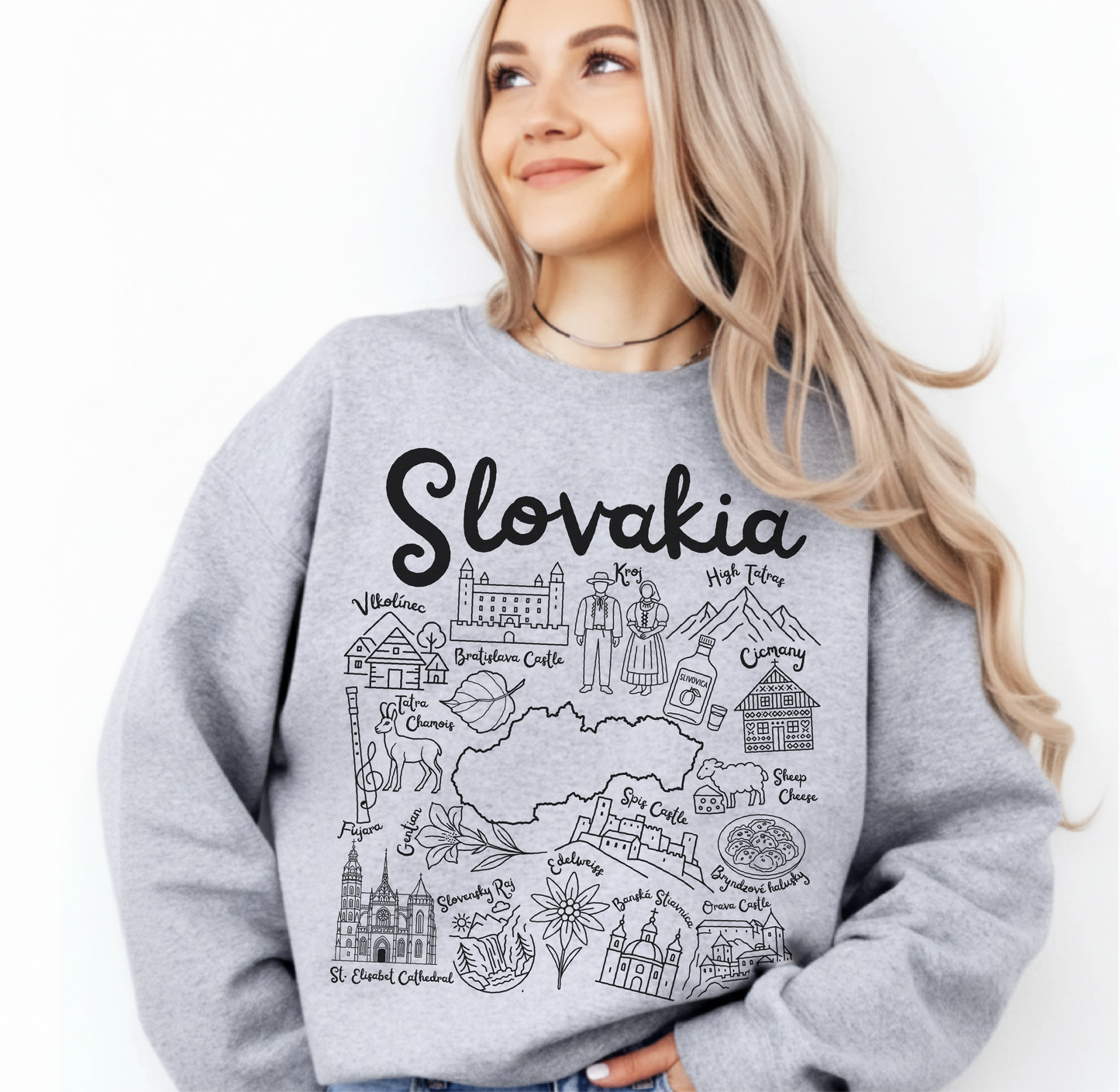 Slovakia Landmarks Sweatshirt