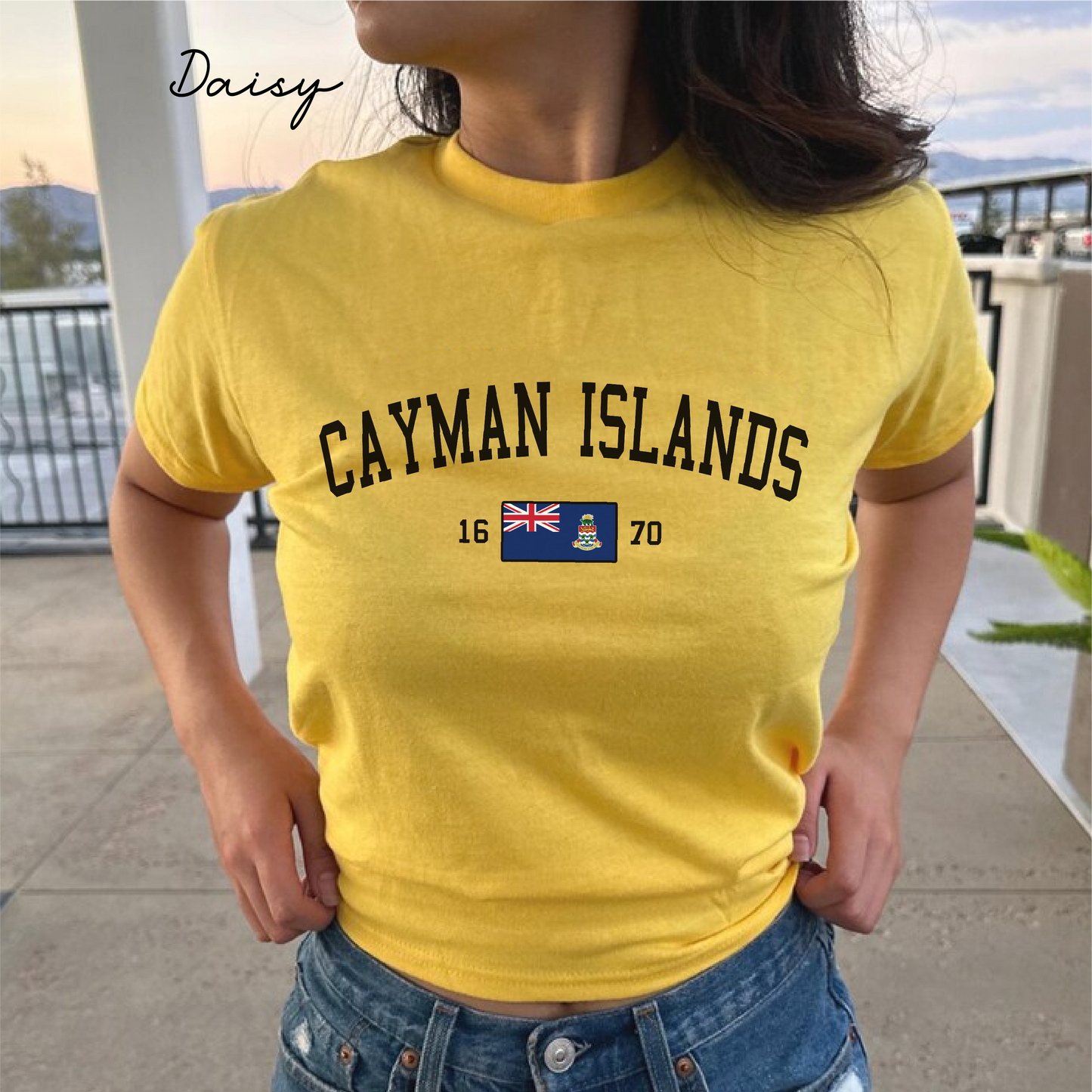 Cayman Island Y2K  Women's Baby Tee