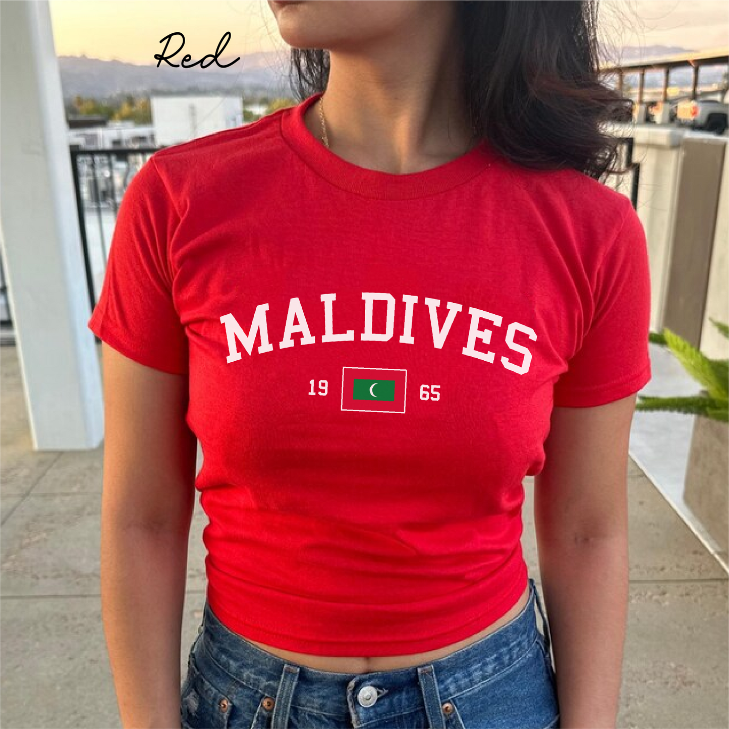 Maldives Y2K Women's Baby Tee