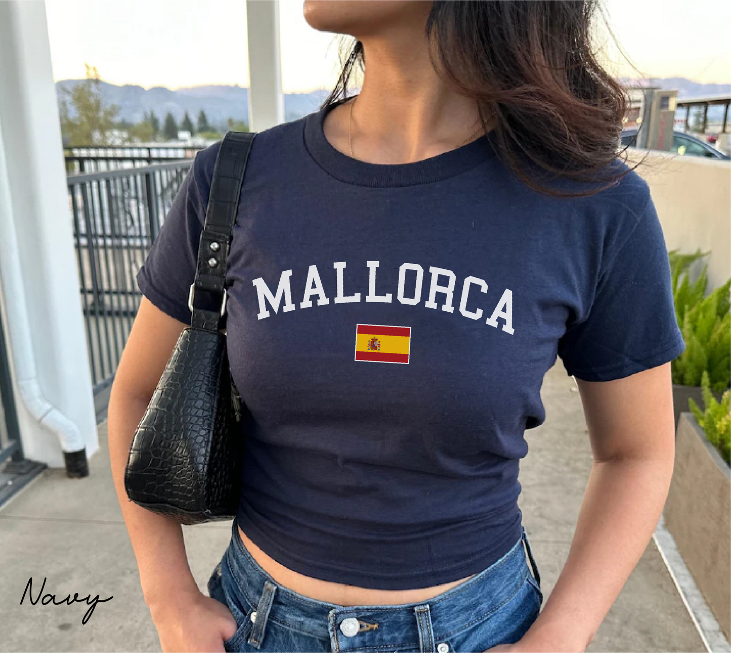 Mallorca Y2K Women's Baby Tee
