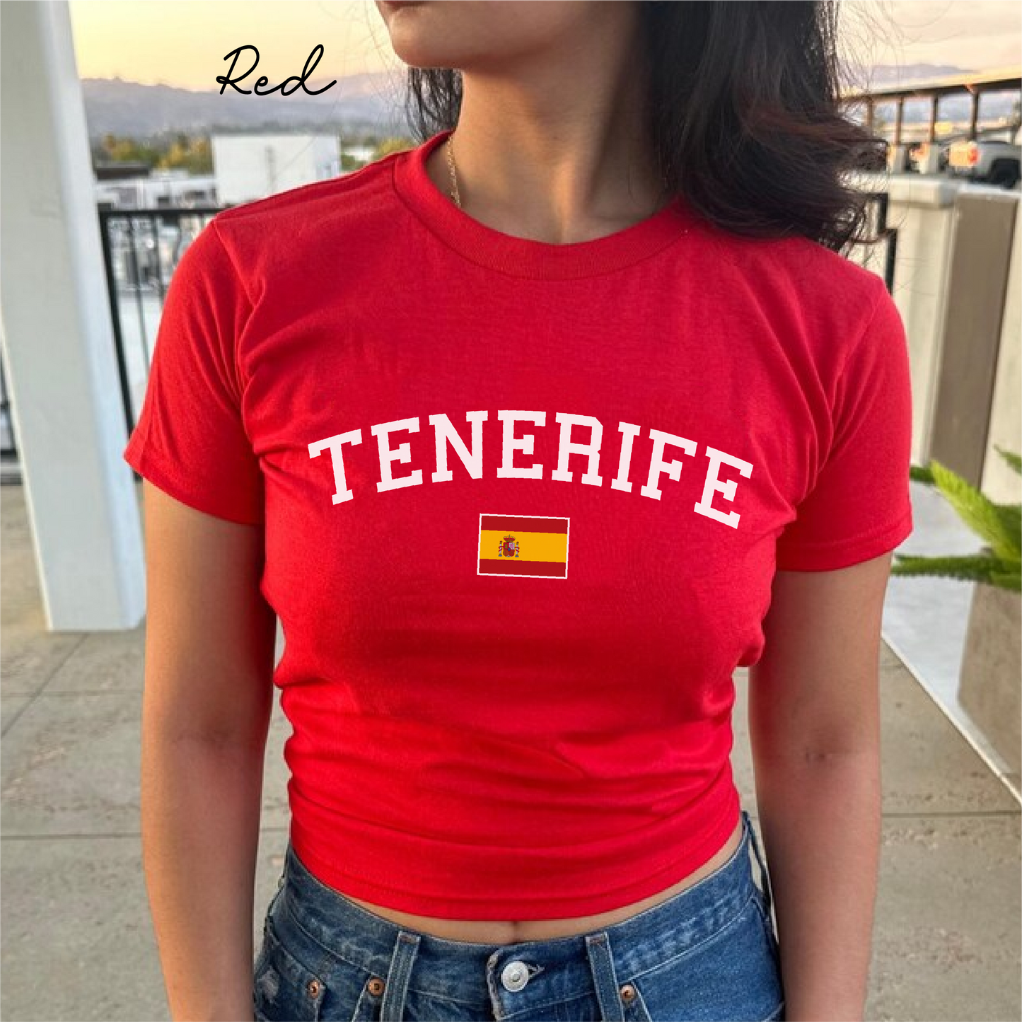 Tenerife Y2K Women's Baby Tee