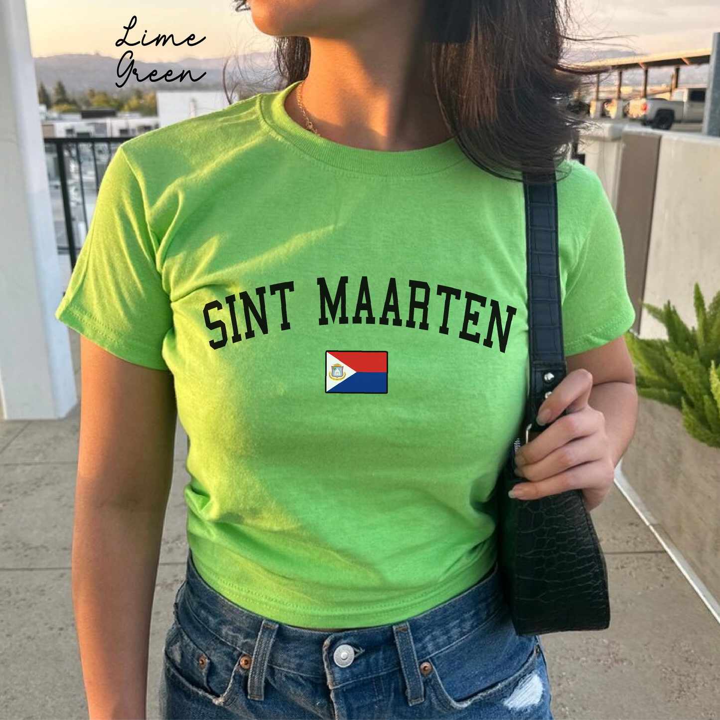 Sint Maarten Y2K Women's Baby Tee