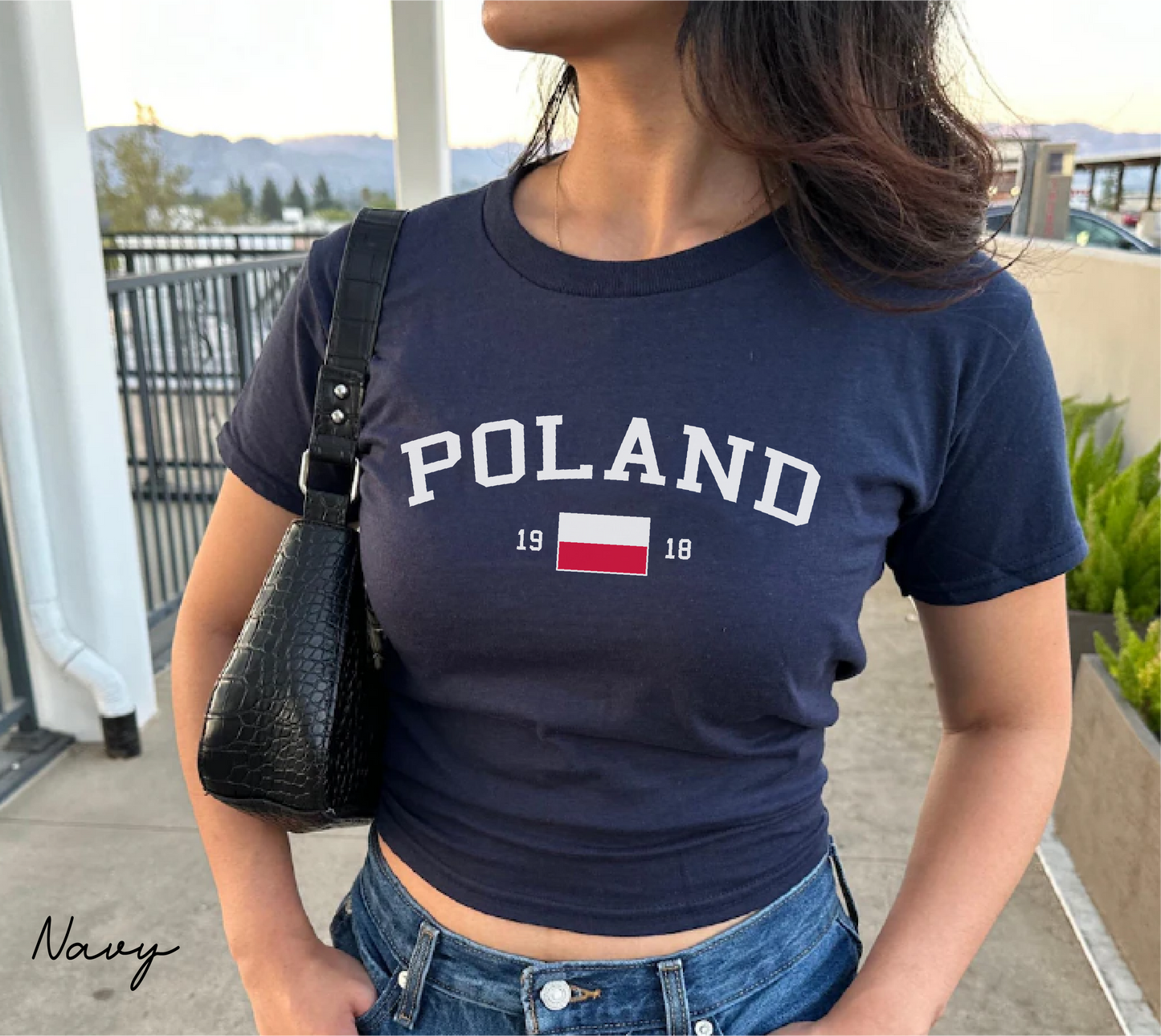 Poland Y2K Women's Baby Tee
