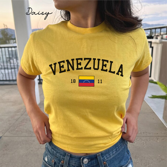 Venezuela Y2K Women's Baby Tee