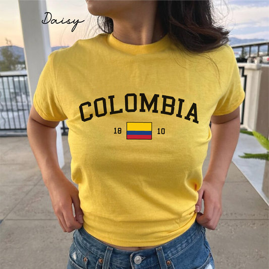 Colombia Y2K  Women's Baby Tee