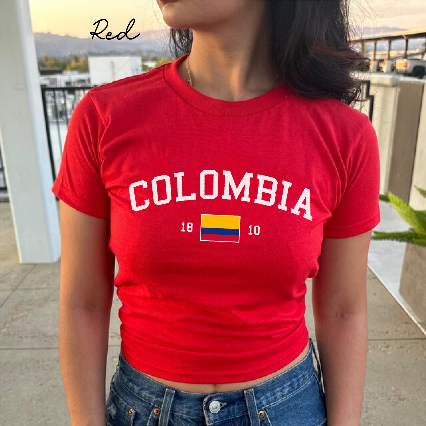 Colombia Y2K  Women's Baby Tee