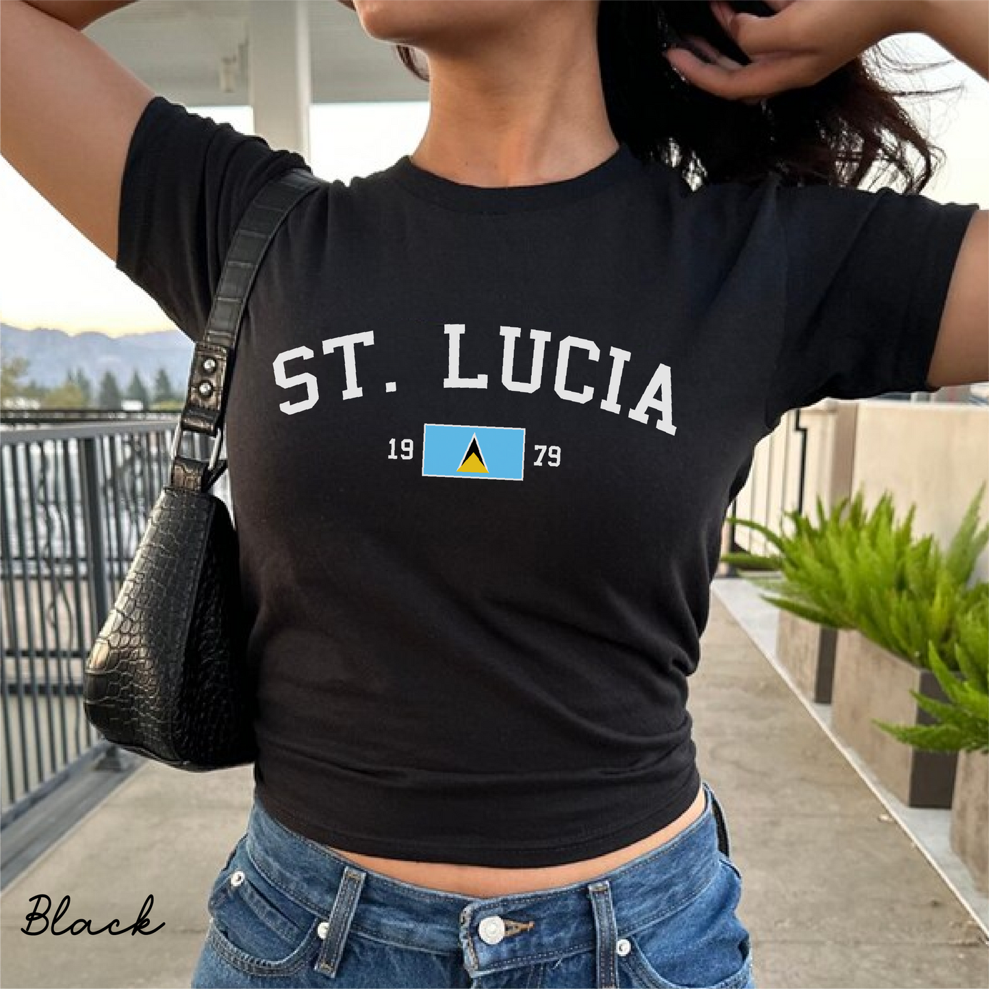 St Lucia Y2K  Women's Baby Tee